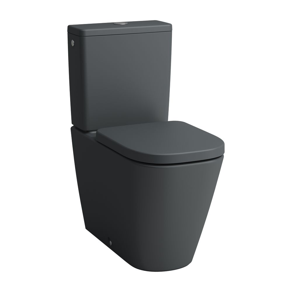 Laufen Stand-Tiefspül-WC MEDA, 680x360x430mm, Mattgraphit, für aufges. SPK, Sile... LAUFEN-H8241117580001 7612738069407 (Abb. 1)