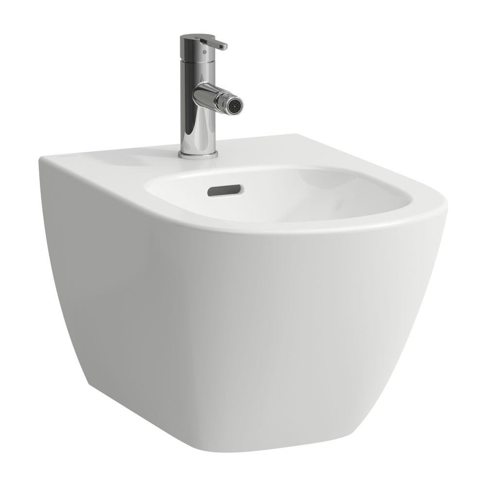 Laufen Wandbidet LUA 520x360mm, 1 Hahnloch, mit Überlauf, ohne seitliches Loch f... LAUFEN-H8300814003021 7612738982478 (Abb. 1)