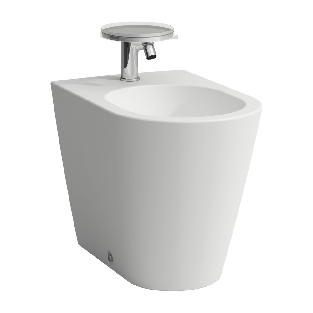 Laufen Standbidet Kartell 560x370x430mm, Mattweiß, 1 Hahnloch, ohne seitliches L... LAUFEN-H8323317573021 7612738292416 (Abb. 1)