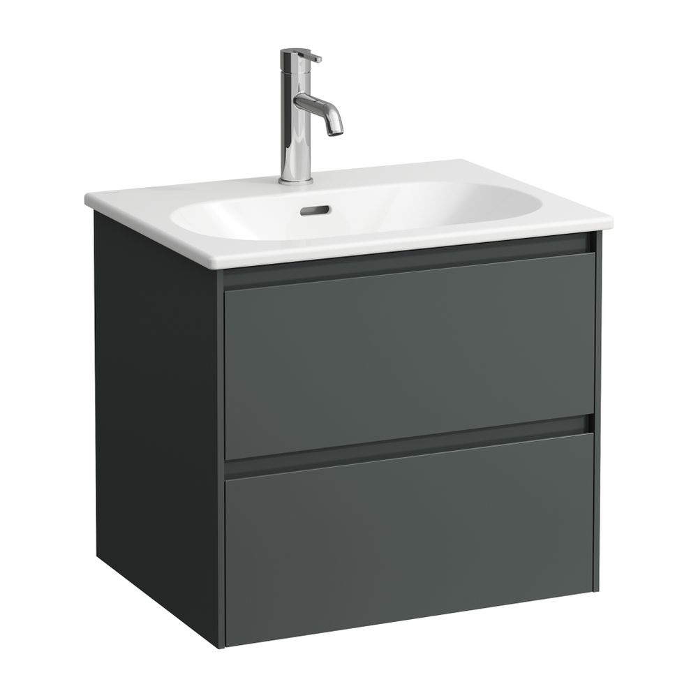 Laufen Waschtisch mit Unterbau LUA SET LANI 455x600x527mm, Verkehrsgrau, Weiß, 1... LAUFEN-H8600832661041 7612738023034 (Abb. 1)
