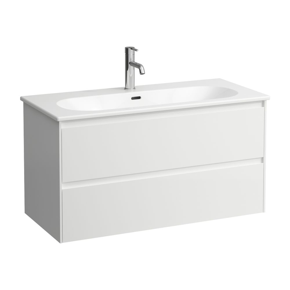 Laufen Waschtisch mit Waschtischunterbau LUA SET LANI 455x1000x527mm, Mattweiß, ... LAUFEN-H8600882601041 7612738114138 (Abb. 1)