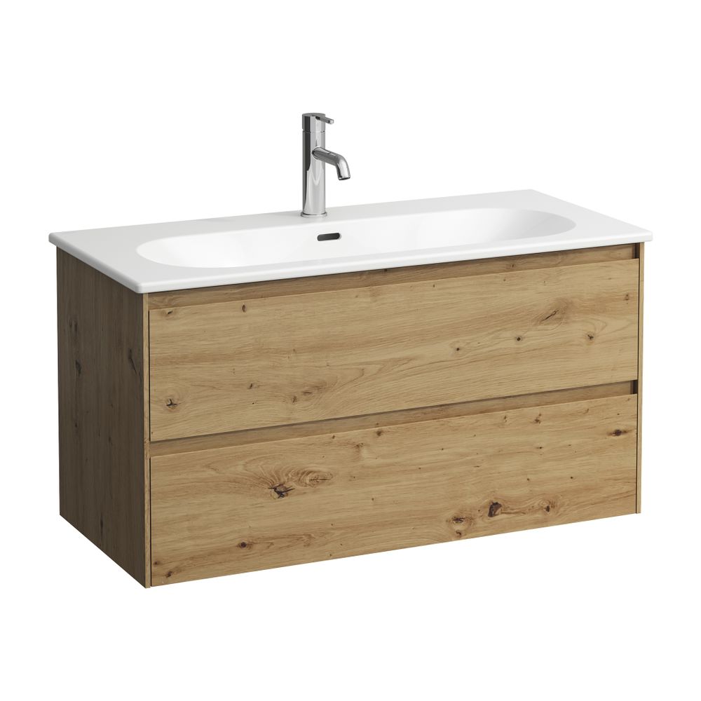 Laufen Waschtisch mit Waschtischunterbau LUA SET LANI 455x1000x527mm, Wildeiche,... LAUFEN-H8600882671041 7612738114169 (Abb. 1)