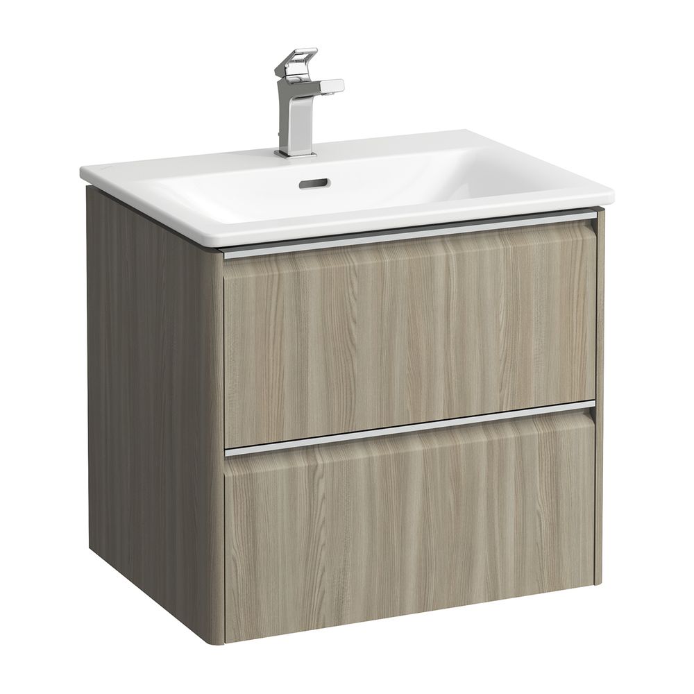 Laufen Waschtisch mit Unterbau Palace SET 450x600x545mm, Ulme hell, Weiß, 1 Hahn... LAUFEN-H8607022621041 7612738947989 (Abb. 1)