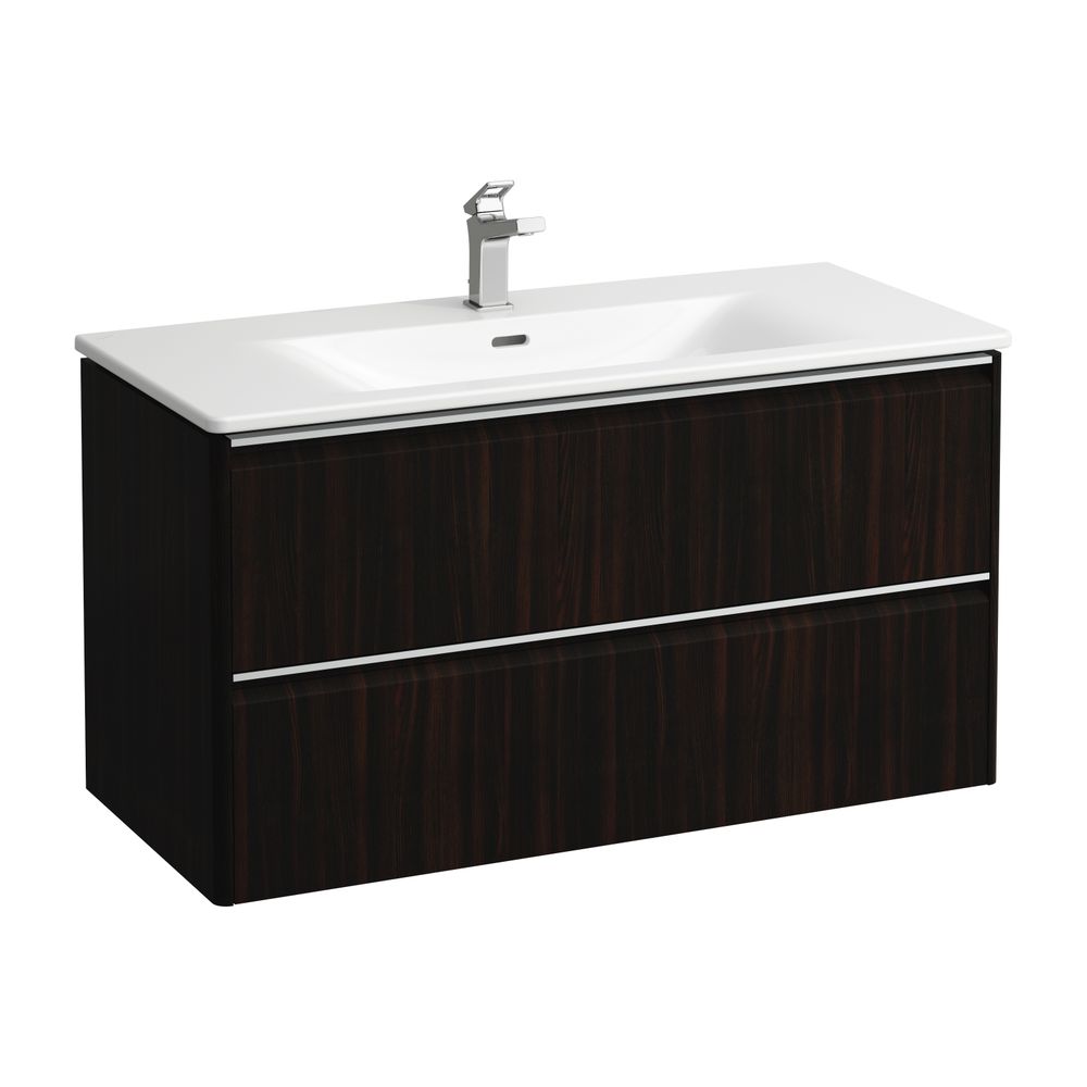 Laufen Waschtisch mit Unterbau Palace SET 450x1000x545mm, Ulme dunkel, Weiß, 1 H... LAUFEN-H8607072631041 7612738949891 (Abb. 1)