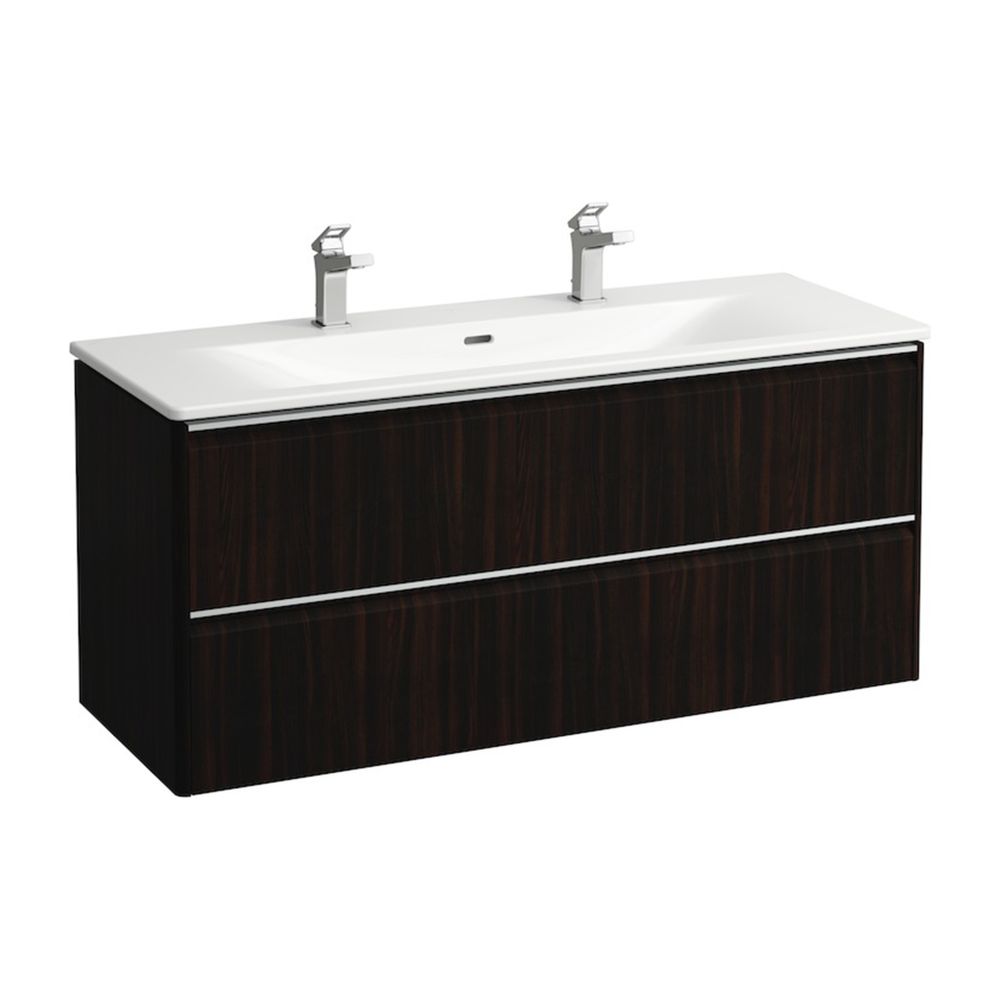 Laufen Waschtisch mit Unterbau Palace SET 450x1200x545mm, Ulme dunk./Weiß, 1 Hah... LAUFEN-H8607092631071 7612738991425 (Abb. 1)