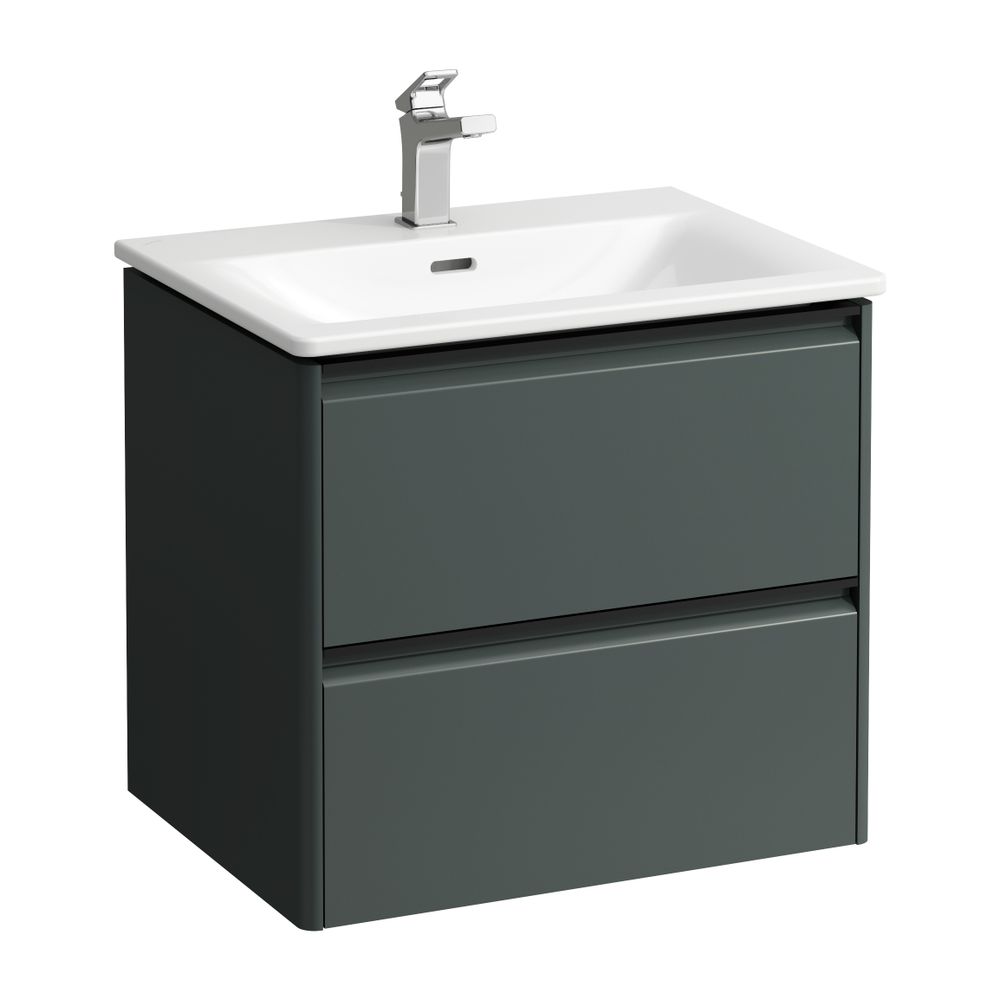 Laufen Waschtisch mit Unterbau Palace SET 450x600x545mm, Schwarz, Weiß, 1 Hahnlo... LAUFEN-H8617022661041 7612738949211 (Abb. 1)