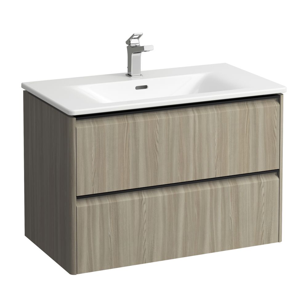 Laufen Waschtisch mit Unterbau Palace SET 450x800x545mm, Ulme hell, Schwarz, Wei... LAUFEN-H8617052621041 7612738949303 (Abb. 1)