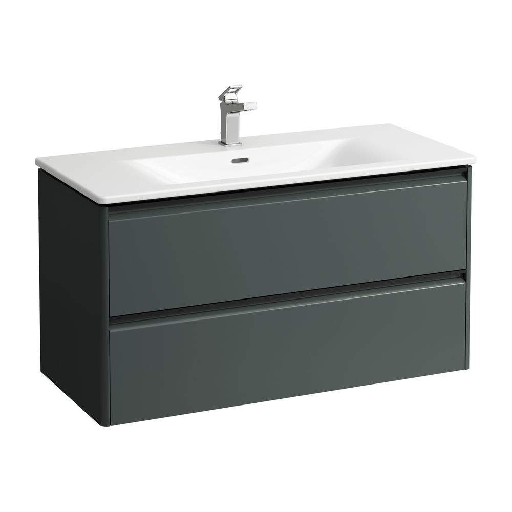 Laufen Waschtisch mit Unterbau Palace SET 450x1000x545mm, Schwarz/Weiß, 1 Hahnlo... LAUFEN-H8617072661041 7612738950552 (Abb. 1)