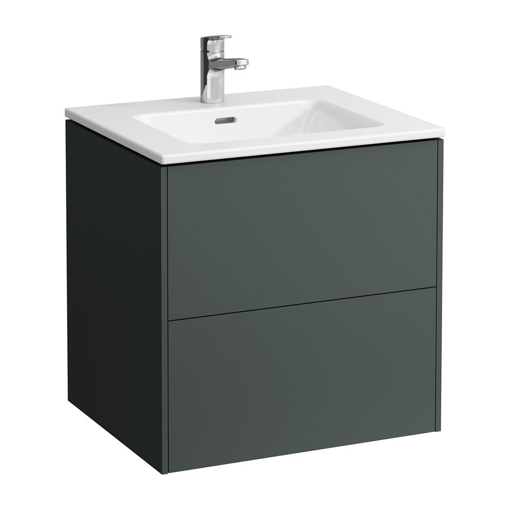 Laufen Waschtisch mit Unterbau Pro S Set BASE 500x600x610mm, Grau/Weiß, 1 Hahnlo... LAUFEN-H8649602661041 7612738972325 (Abb. 1)