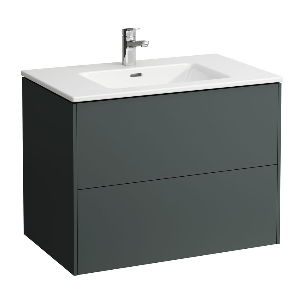 Laufen Waschtisch mit Unterbau Pro S Set BASE 500x800x610mm, Grau/Weiß, 1 Hahnlo... LAUFEN-H8649612661041 7612738972332 (Abb. 1)