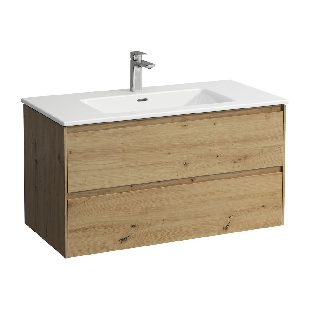Laufen Waschtisch mit Unterbau Pro S Set LANI 500x1000x540mm, Wildeiche, Weiß, 1... LAUFEN-H8649672671041 7612738052171 (Abb. 1)