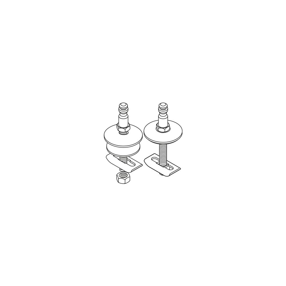 Laufen Befestigung WC-Sitz Pro Universal mit Absenkautomatik für WC-Sitz... LAUFEN-H8939670000001 7612738362973 (Abb. 1)
