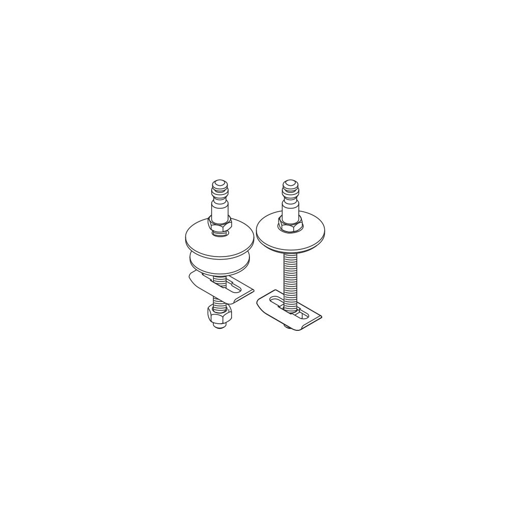 Laufen Befestigung WC-Sitz Pro Universal mit Absenkautomatik für abnehmbaren WC-... LAUFEN-H8939680000001 7612738910327 (Abb. 1)