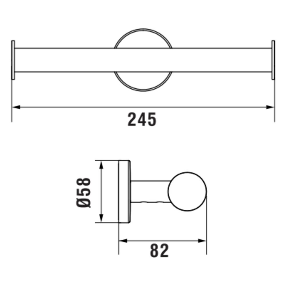Laufen Doppel-WC-Papierhalter Niara, ohne Abdeckung, Rosègold glänzend... LAUFEN-H3840621620011 7612738106126 (Abb. 2)