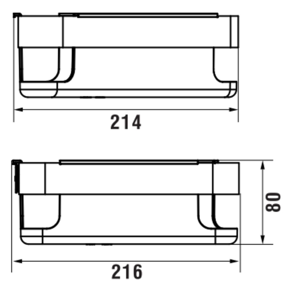 Laufen Dusch-Eckwandkorb Niara 80x214x214mm, bohren oder kleben, Chrom... LAUFEN-H3850610040021 7612738106560 (Abb. 2)