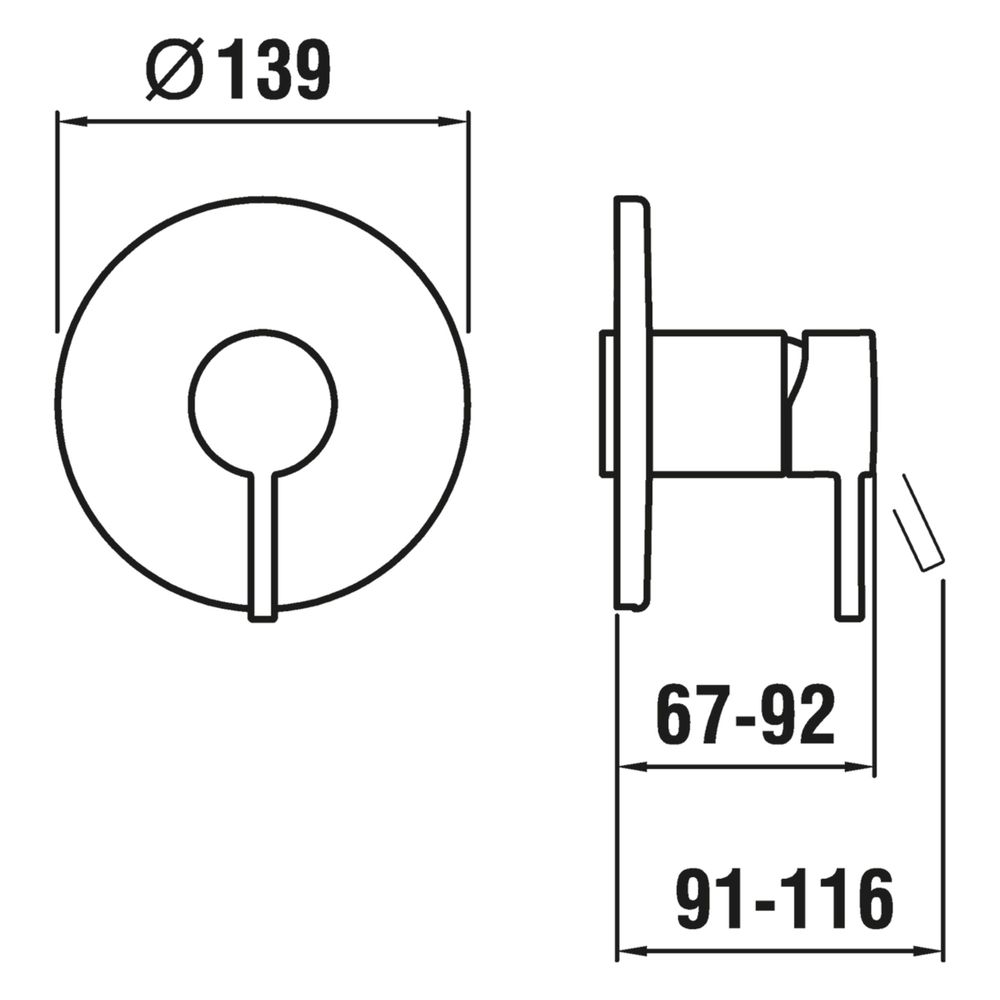 Laufen Einhand-Fertigmontage-Set Twinplus Slim, 1 Mischwasserabgang, Chrom... LAUFEN-HF505478100000 7612738995454 (Abb. 2)
