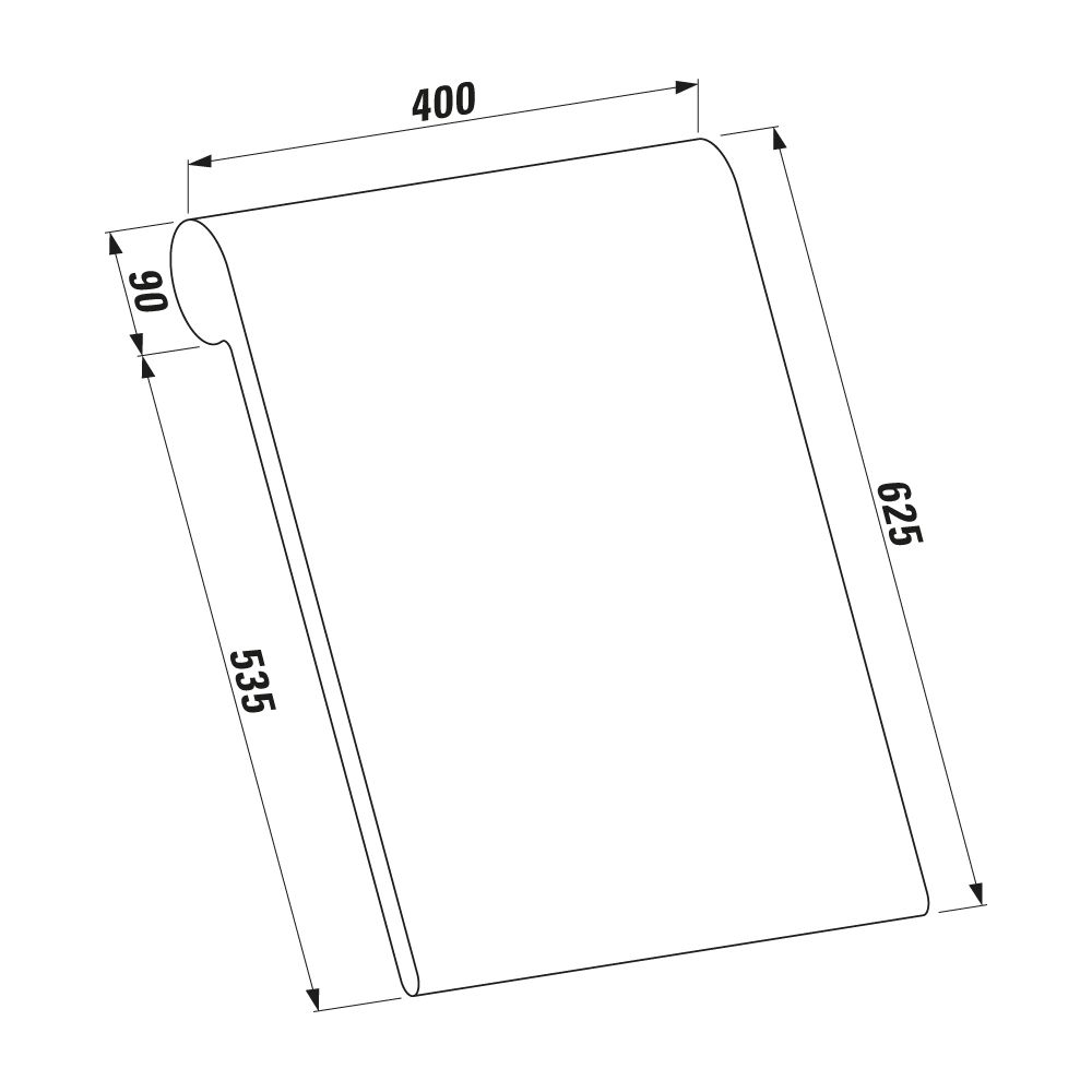 Laufen Rückenlehne 625x400x90mm, für Badewanne Sonar und VAL... LAUFEN-H2923400870001 7612738930158 (Abb. 2)