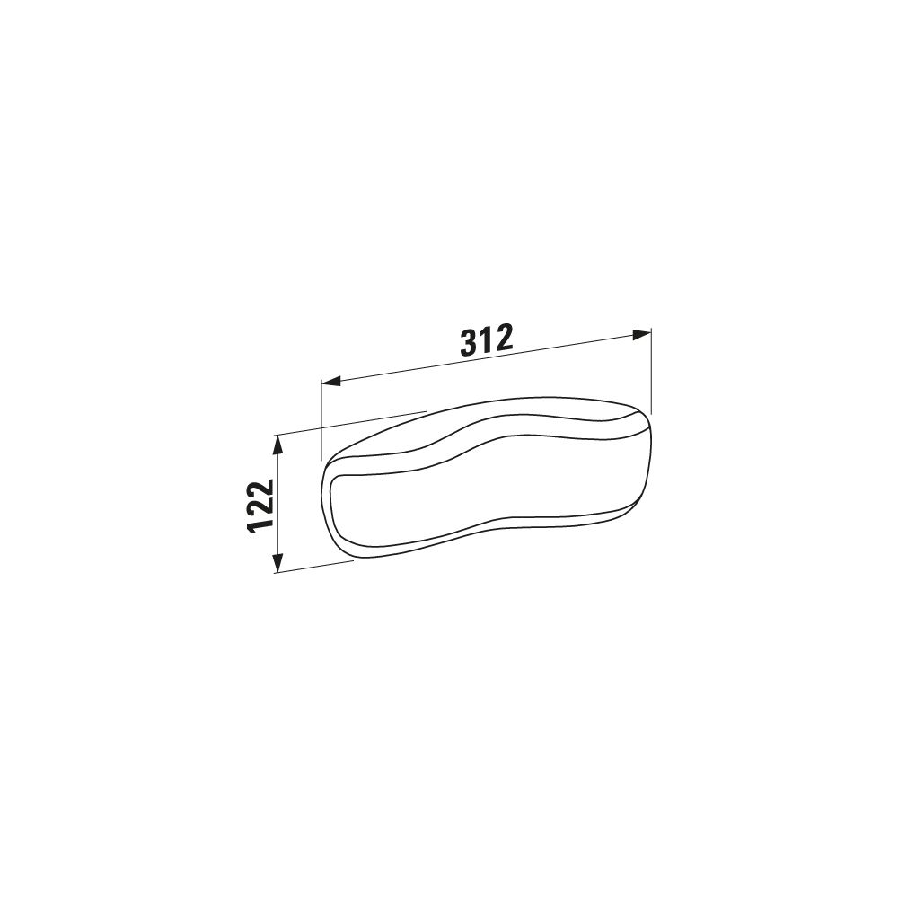 Laufen Gelkissen für Badewannen selbsthaftend Schwarz für Badewannen... LAUFEN-H2941030160001 4014804726512 (Abb. 2)