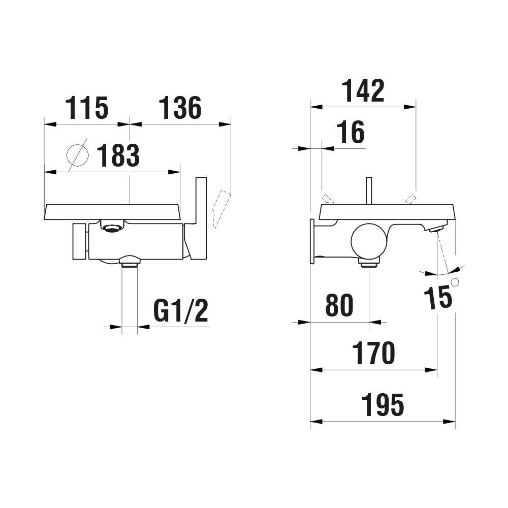 Laufen Einhebel-Wannenmischer Unterputz Kartell mit Deko Disc, transparent, für ... LAUFEN-H3213390041411 7612742493793 (Abb. 2)