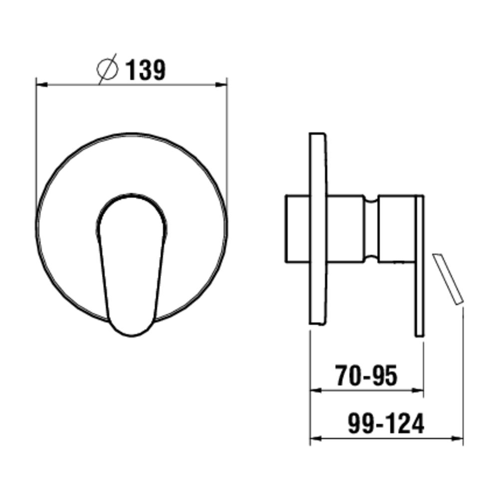 Laufen Einhebel-Brausemischer Unterputz The New Classic für Simibox Standard/Lig... LAUFEN-HF900578100000 7612738997045 (Abb. 2)