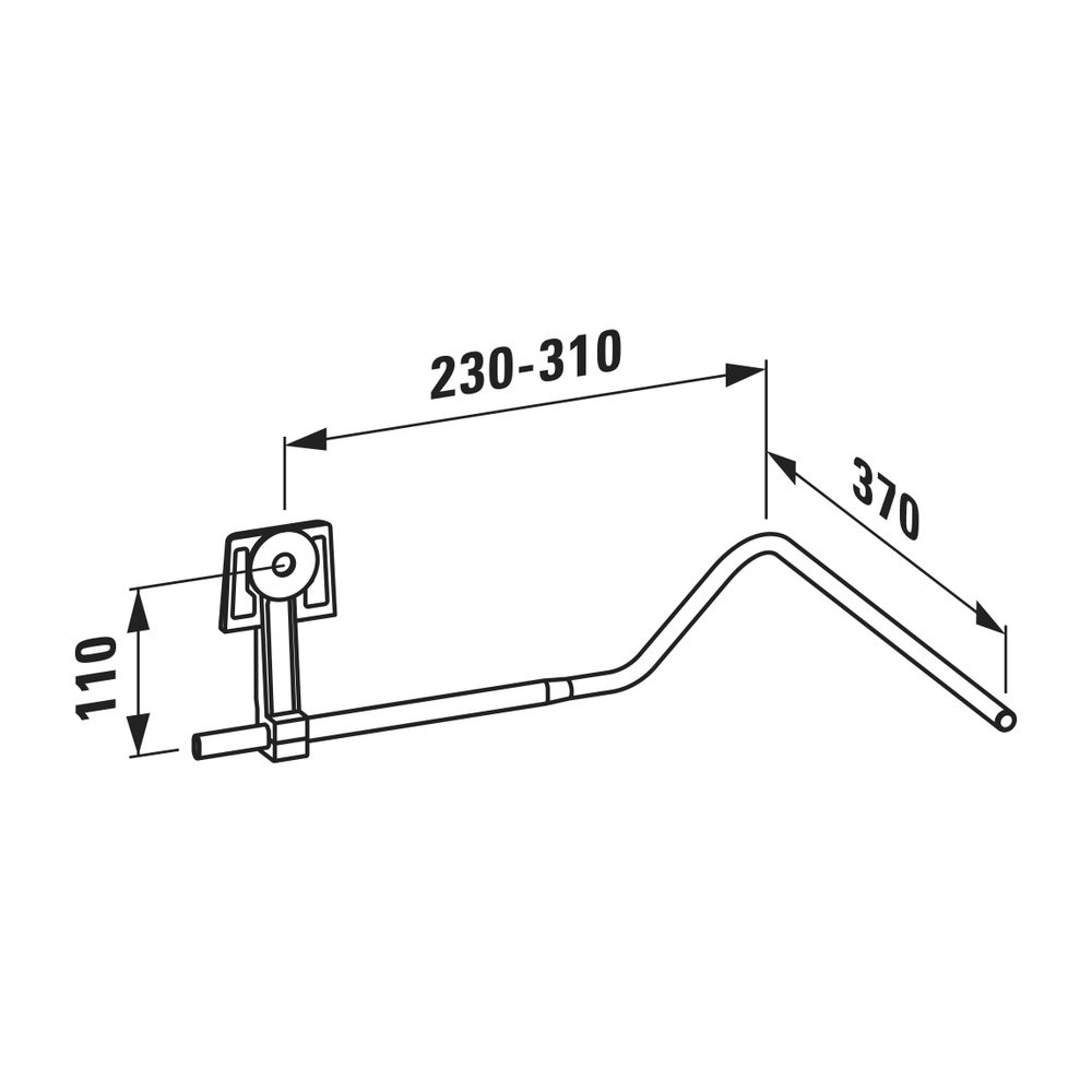Laufen LANI Handtuchhalter lateral rechts, Mattschwarz, passend zu Waschtischen ... LAUFEN-H3821204500001 7612738116972 (Abb. 2)