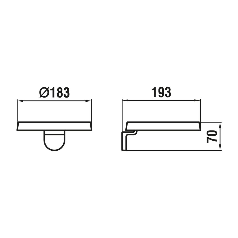 Laufen Wandablage Kartell 185x185mm, disc transparent... LAUFEN-H3853330040001 7612742488461 (Abb. 2)