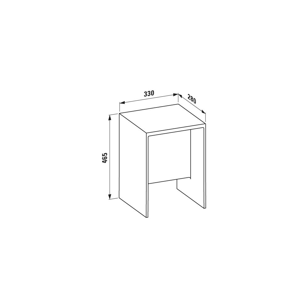 Laufen Hocker Kartell 330x280x465mm, Bernstein... LAUFEN-H3893300810001 7612738295035 (Abb. 4)