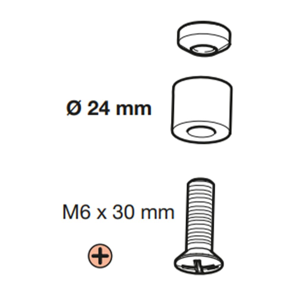 Laufen LANI Adapter für Handtuchhalter Reling wird benötigt für Waschtische Pro ... LAUFEN-H3981250000001 7612738094935 (Abb. 2)