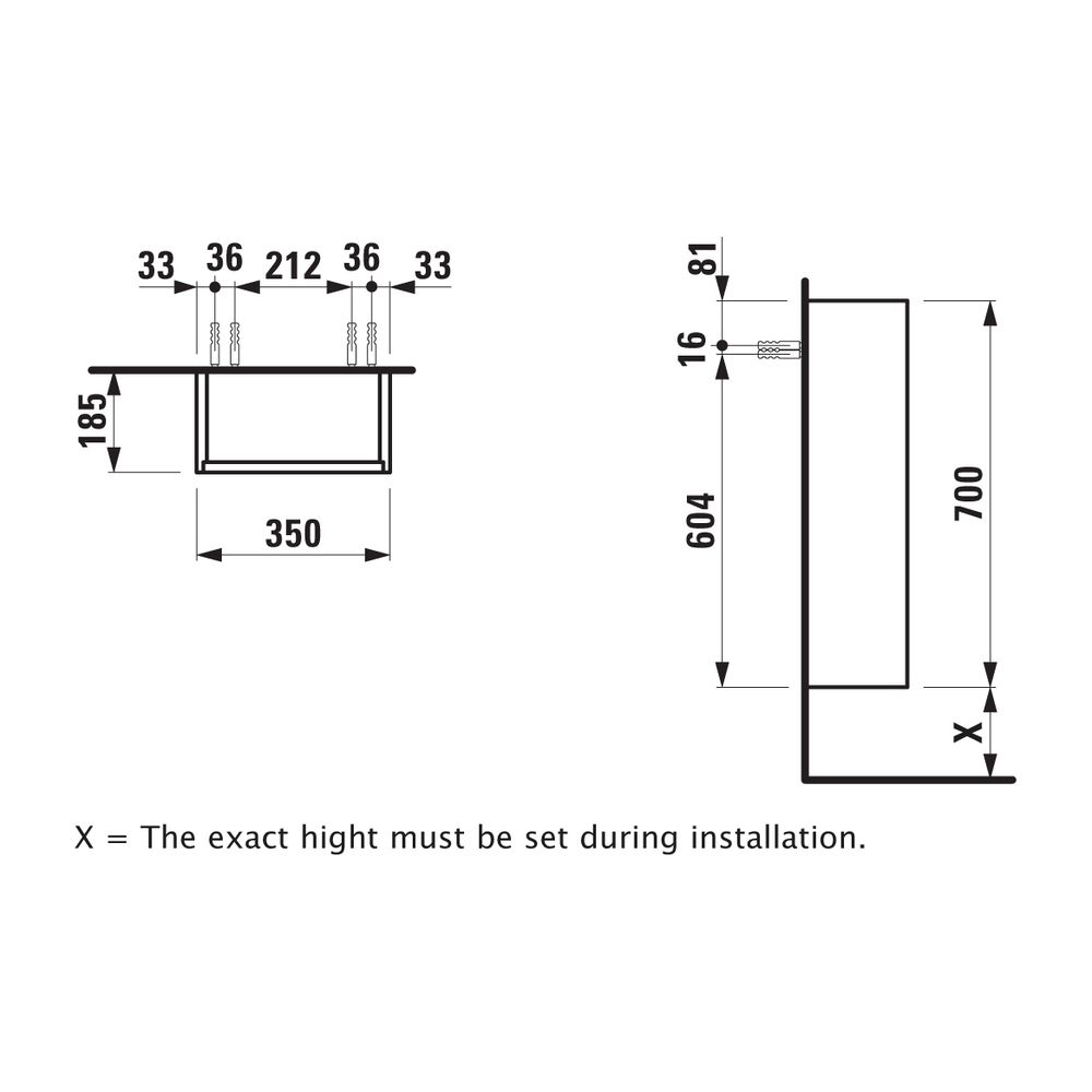 Laufen Halbhochschrank BASE für Pro S Set 185x350x700mm, Verkehrsgrau, 1 Tür Sch... LAUFEN-H4026121102661 7612738972875 (Abb. 2)
