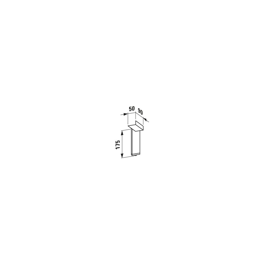 Laufen Füße Kartell, 2 Stück, optional für Sets H860331/3/5/7 und Waschtischunte... LAUFEN-H4076600330001 7612738915131 (Abb. 2)
