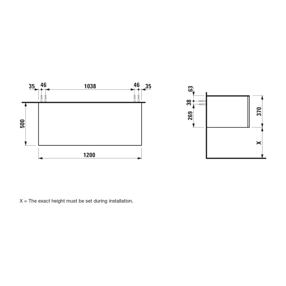 Laufen Schubladenelement, Ilbagnoalessi, 1200mm, Pearlbeige, 1 Schub., ohne Auss... LAUFEN-H4303000972701 7612738071592 (Abb. 2)