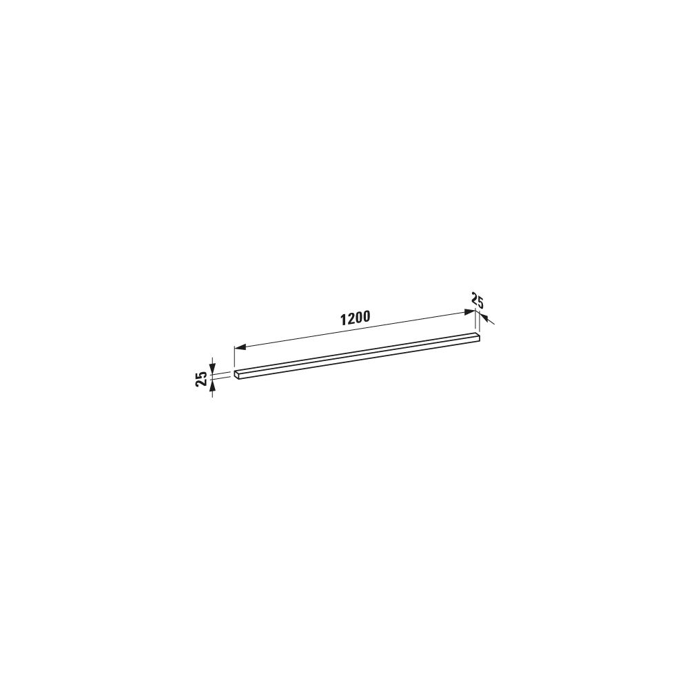 Laufen LED-Leuchte horizontal Frame 25 25x1200x25mm, für Schalter glanzeloxiert... LAUFEN-H4475219000071 7612738296926 (Abb. 3)