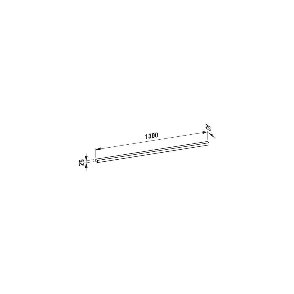Laufen LED-Leuchte horizontal Frame 25 25x1300x25mm, für Schalter glanzeloxiert... LAUFEN-H4475319000071 7612738296940 (Abb. 3)