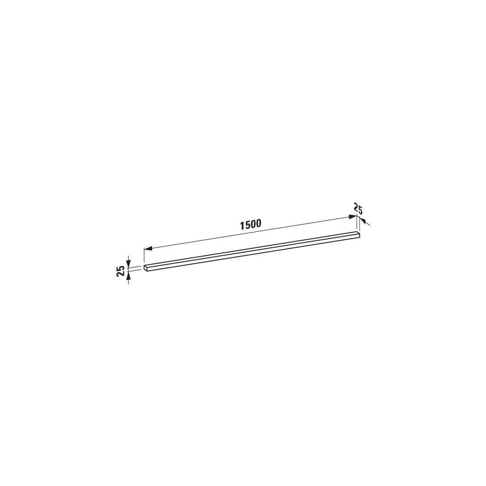 Laufen LED-Leuchte horizontal Frame 25 25x1500x25mm, für Schalter glanzeloxiert... LAUFEN-H4475419000071 7612738296964 (Abb. 3)
