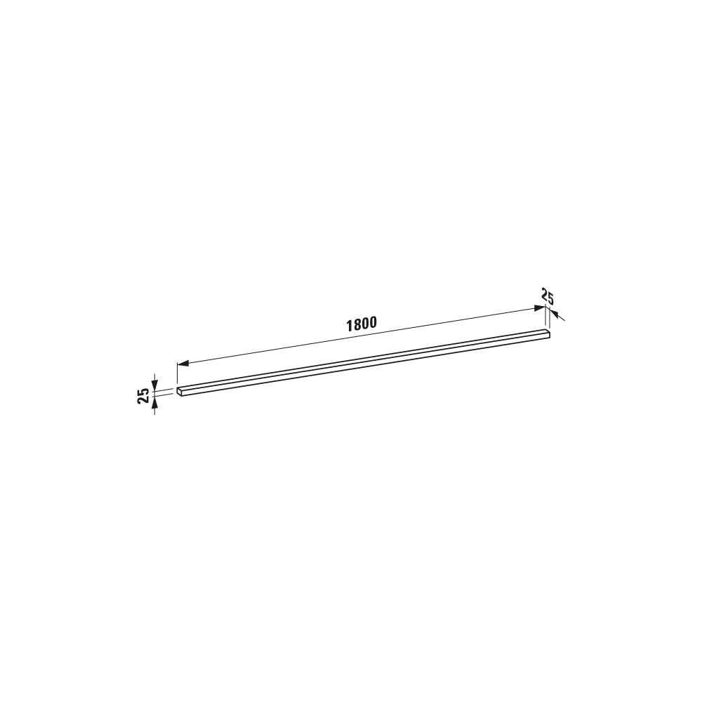 Laufen LED-Leuchte horizontal Frame 25 25x1800x25mm, für Schalter glanzeloxiert... LAUFEN-H4475519000071 7612738296988 (Abb. 3)