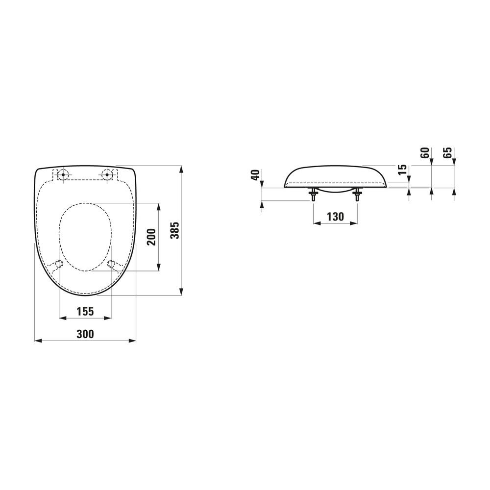 Laufen WC-Sitz Deckel Florakids, ohne Absenkautomatik abnehmbar, Weiß... LAUFEN-H8910303000001 4014804728615 (Abb. 2)