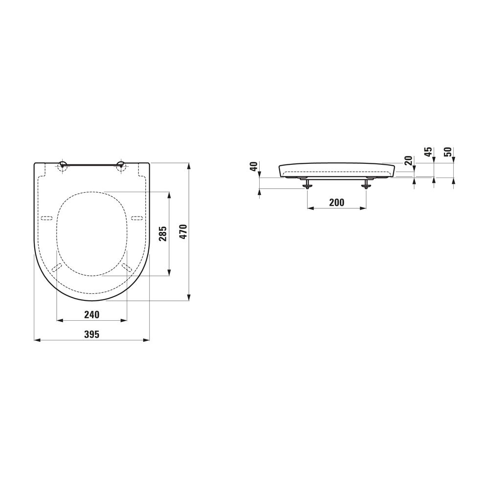 Laufen WC-Sitz Deckel The New Classic abnehmbar, Mattweiß... LAUFEN-H8918517570001 7612738935597 (Abb. 2)