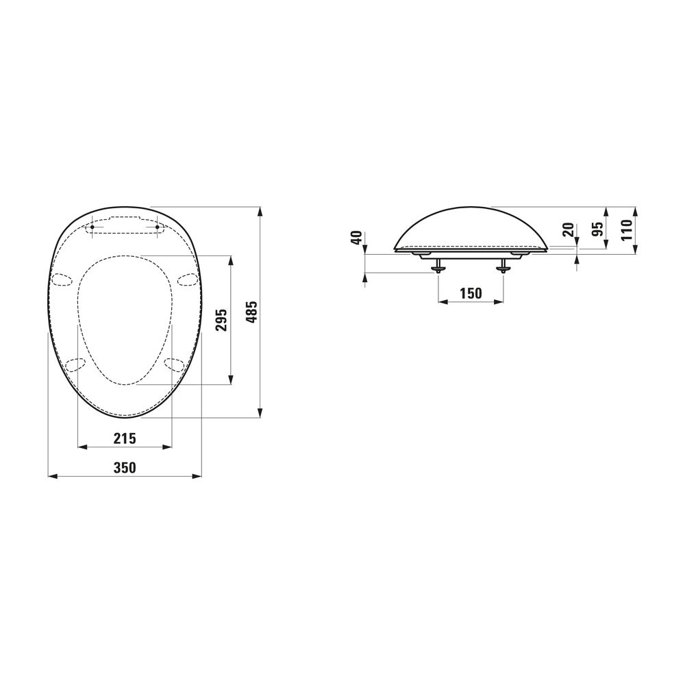 Laufen WC-Sitz mit Deckel, Ilbagnoalessi, abnehmbar, mit Absenkautomatik, passen... LAUFEN-H8929717570001 7612738028619 (Abb. 2)