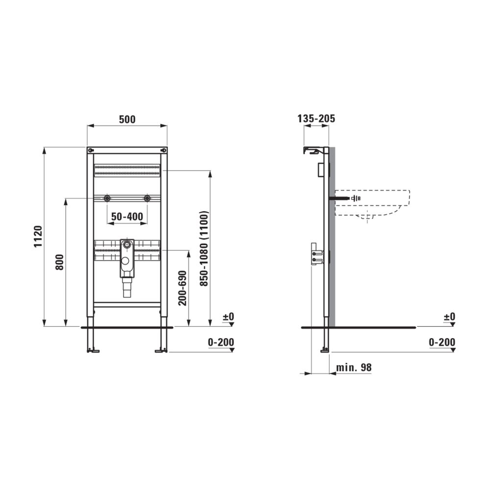 Laufen Installationselement Ineolink mit SPK für Waschtische mit UP-Siphon, 1120... LAUFEN-H9101040000001 7612738097608 (Abb. 3)