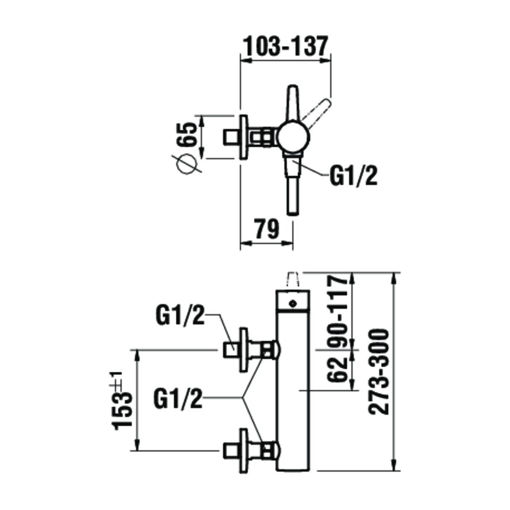 Laufen Einhebel-Brausemischer Aufputz Pure mit Zubehör Kunststoffschlauch 1500mm... LAUFEN-HF901750428600 7612738001766 (Abb. 1)