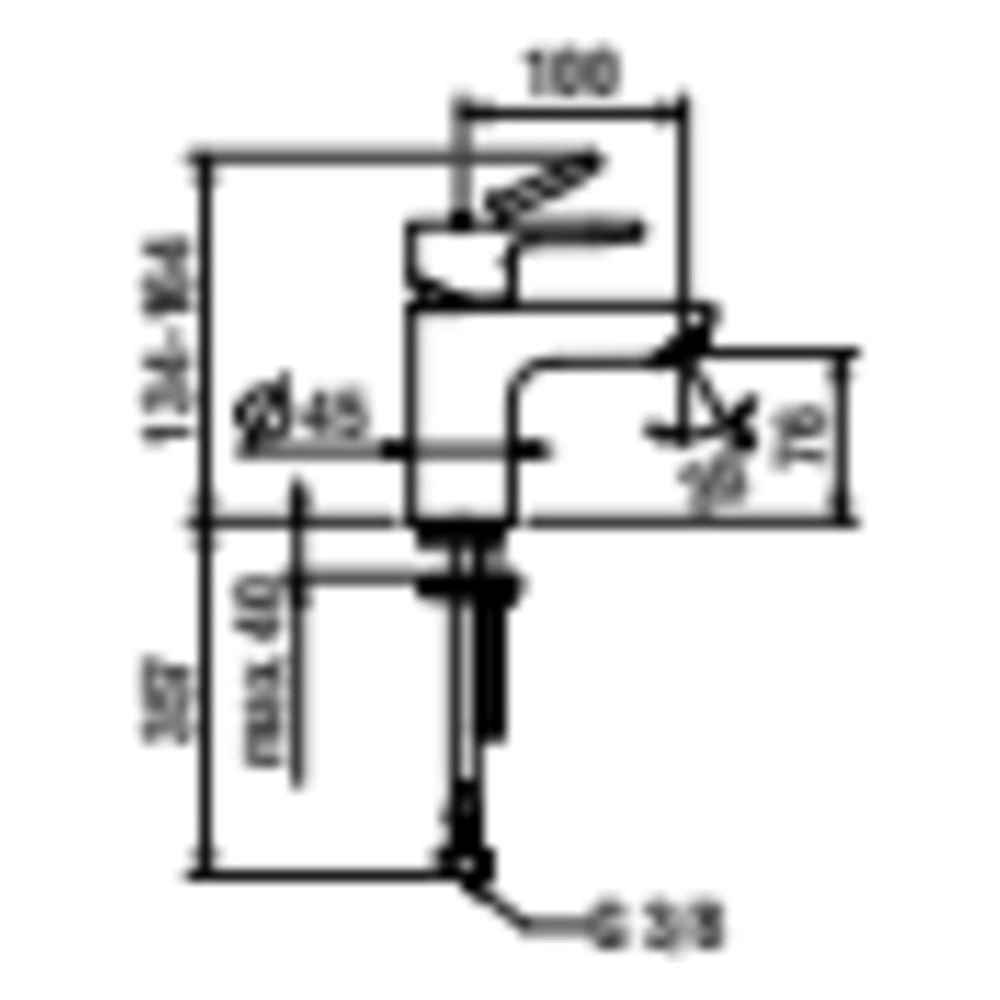 Laufen Waschtisch-Mischer Pro X, Ausladung 100mm, mit EcoPlus, ohne Ablaufventil... LAUFEN-HF506902100000 7612738138837 (Abb. 4)