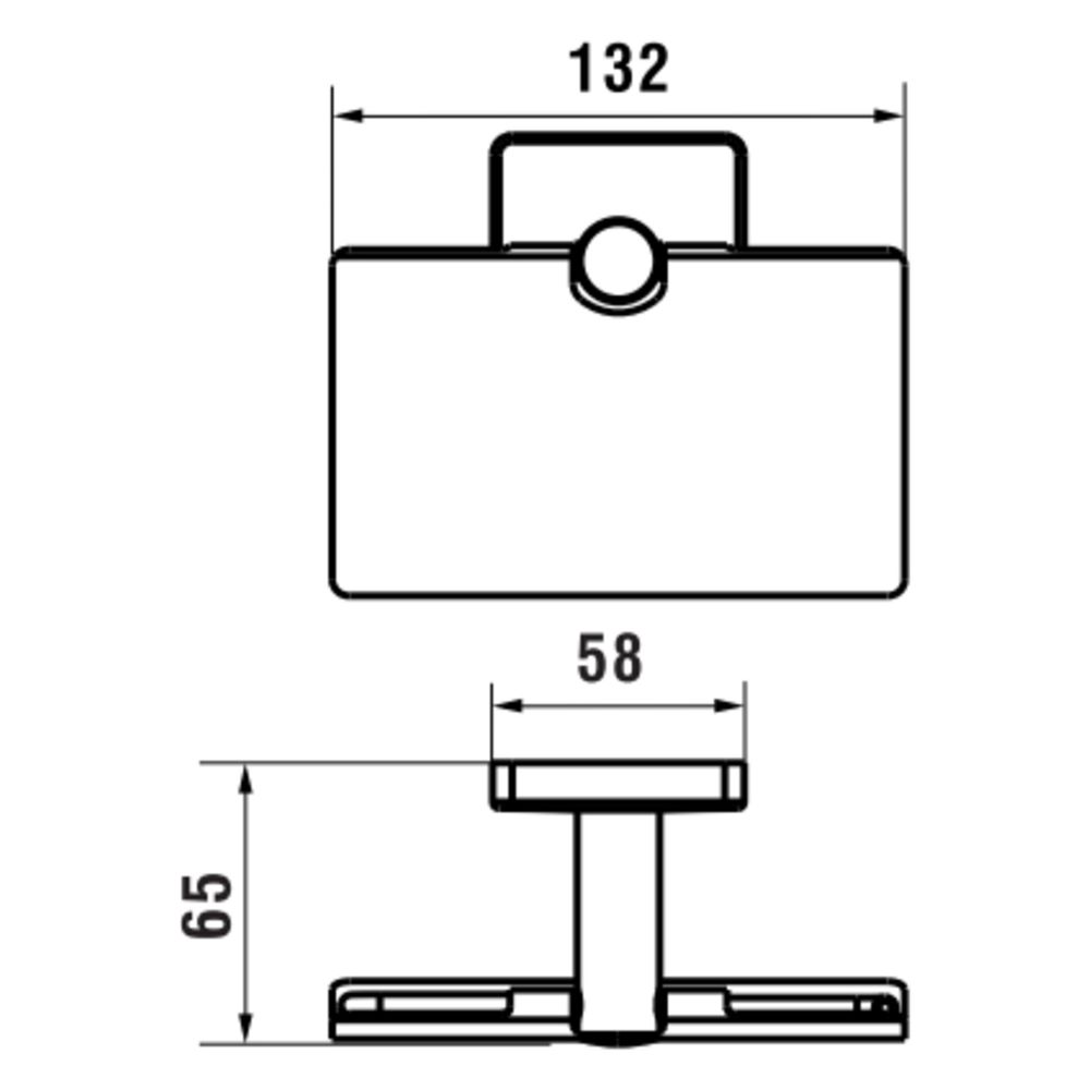 Laufen Toilettenpapierhalter Niara S, mit Abdeckung, Edelstahl gebürstet... LAUFEN-H3840721610031 7612738118242 (Abb. 3)