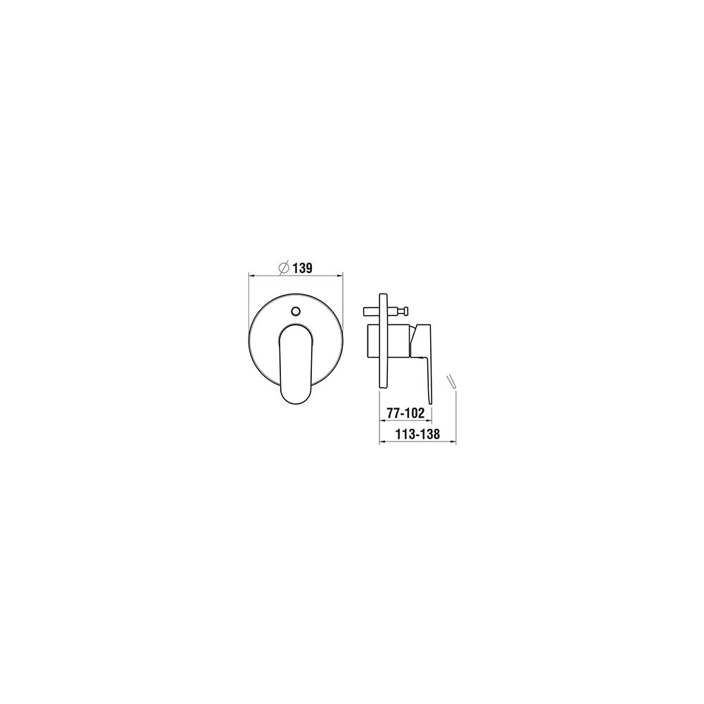 Laufen Einhebel-Wannenmischer Unterputz Neja für Simibox Standard/Light mit inte... LAUFEN-H3215160040101 7612738951382 (Abb. 4)