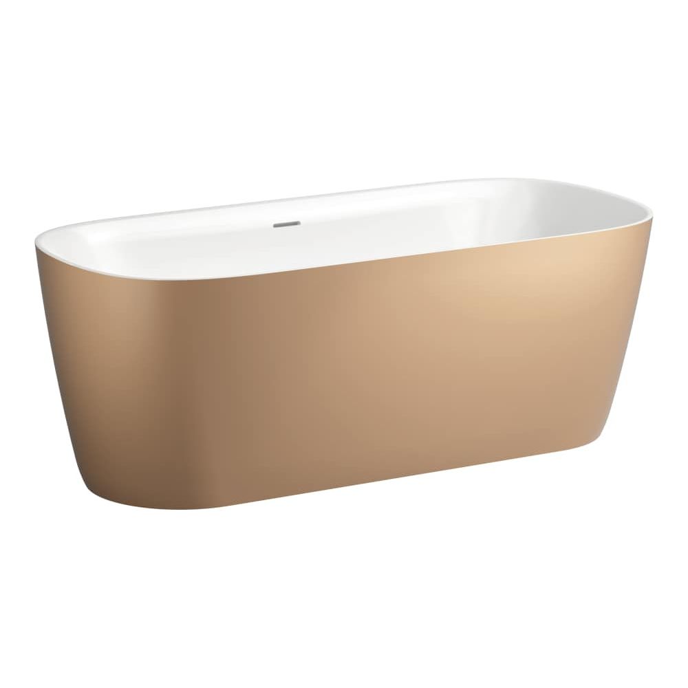 Laufen Badewanne freistehend Meda 1600x750x590mm, oval, Marbond, Kupfer/Weiß glä... LAUFEN-H2211121900001 7612738173067 (Abb. 2)
