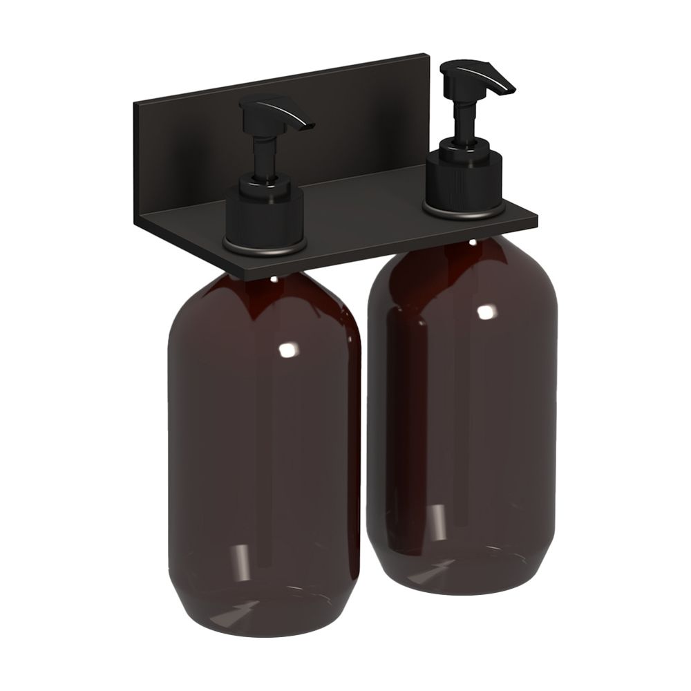 Laufen Ablage Assist 166x101mm, mit 2 Seifenspender, Schwarz matt... LAUFEN-H383AS04500001 7612738178000 (Abb. 2)