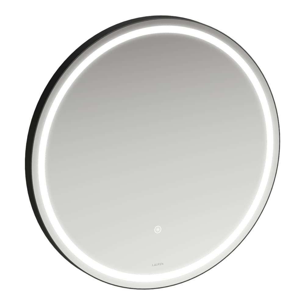 Laufen Spiegel Base 2.0 600x600mm, rund, LED-Beleuchtung, 1 Sensorschalter, Schw... LAUFEN-H4443901084501 7612738151676 (Abb. 2)
