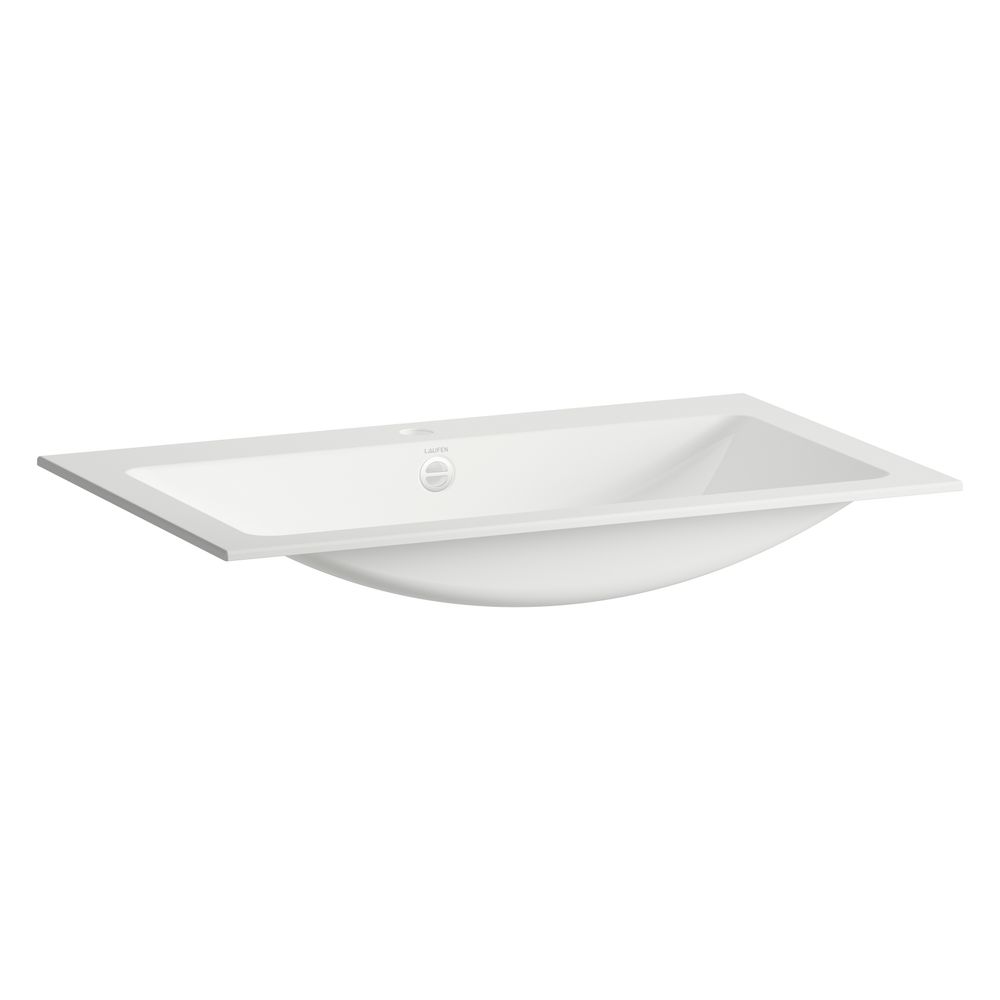 Laufen Einbau-Waschtisch Classics rechteckig 800x500x120mm, von oben, mit Armatu... LAUFEN-H517CL40001041 7612738181819 (Abb. 2)