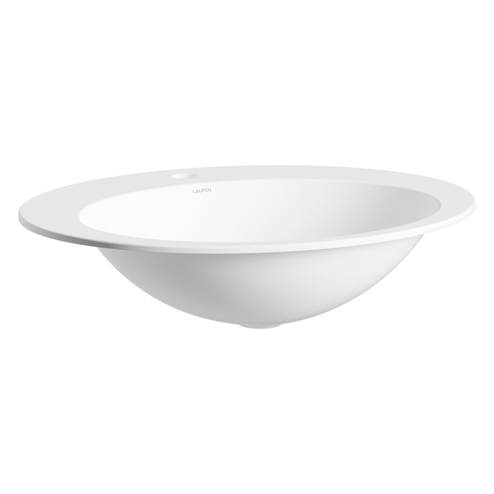 Laufen Einbau-Waschtisch Form oval 600x500x150mm, von oben, mit 1 Hahnloch, ohne... LAUFEN-H517FM70001111 7612738182151 (Abb. 2)