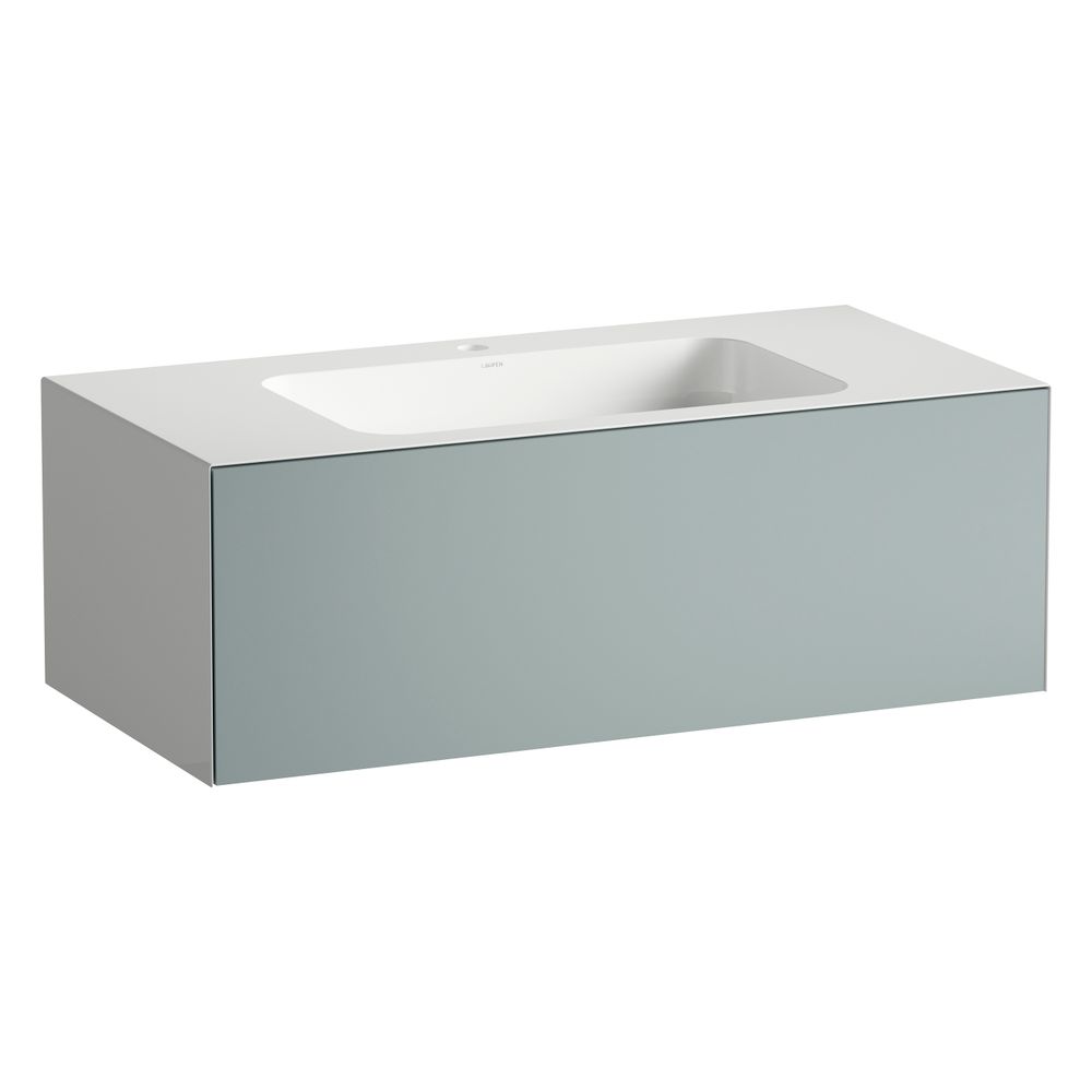 Laufen Waschplatz Folio 1004x500x350mm, mit Armaturenbank, 1 Hahnloch, ohne Über... LAUFEN-H580FO45211111 7612738182755 (Abb. 2)