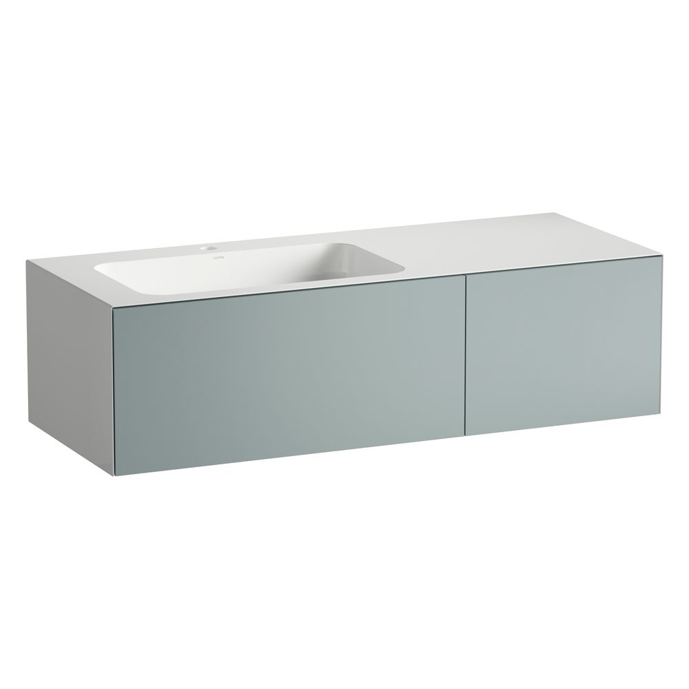 Laufen Waschplatz Folio 1254x500x350mm, Becken links, mit Armaturenbank, 1 Hahnl... LAUFEN-H580FO75211111 7612738183158 (Abb. 2)